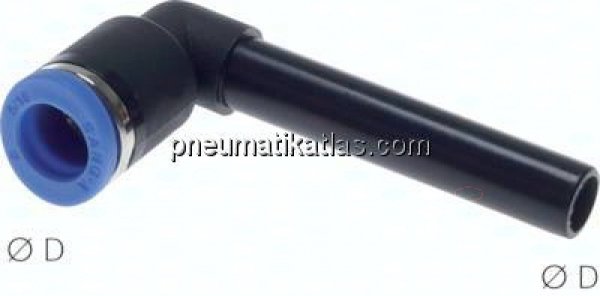 Winkel-Steckanschluss, langer 10mm Stecknippel, IQS-Standard