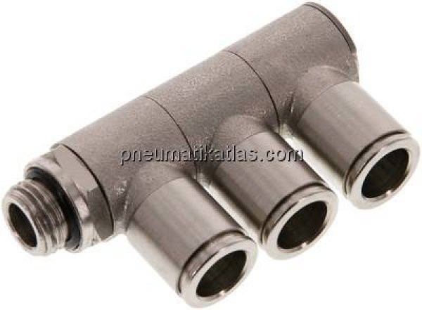Steck-Mehrfachverteiler, 3-fach G 1/4"-10mm, IQS-MSV (Standard)