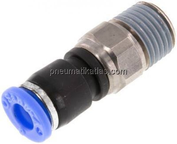 Gerade Drehverschraubung R 1/4"-6mm, IQS-Standard