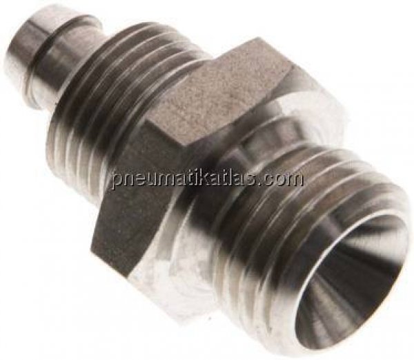 Gerades Gewindestück G 1/4"-8x6mm, 1.4571 ohne Mutter