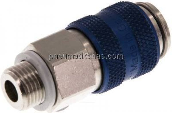 Kupplungsdose (NW5) G 1/8"(AG), Messing vernickelt