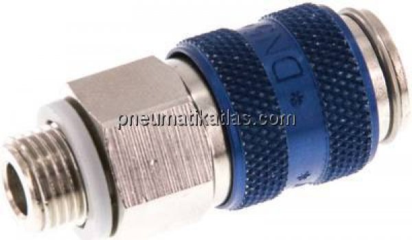 Kupplungsdose (NW5) G 1/8"(AG), Messing vernickelt