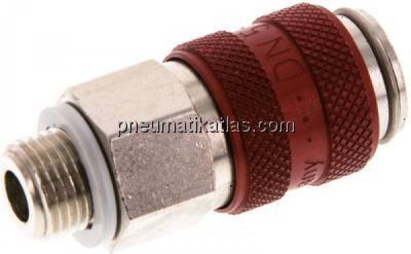 Kupplungsdose (NW5) G 1/8"(AG), Messing vernickelt