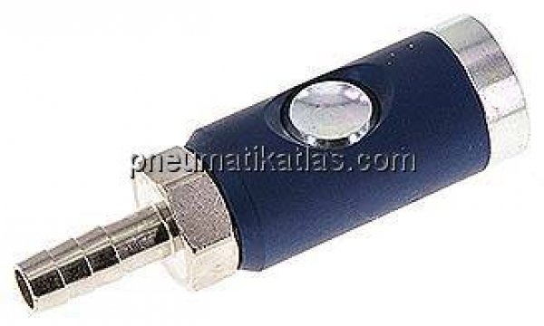 Sicherheits-Druckknopfkupplung (NW7,2), 9 (3/8")mm Schl., Stahl verzinkt