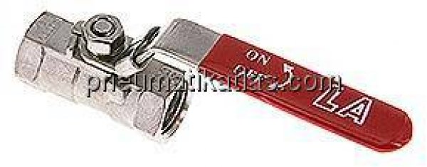 1-teiliger Edelstahl-Kugelhahn, NPT 1/2", 0 bis 63bar