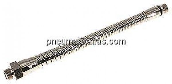 Metall-Kühlmittelschlauch 250mm, G 3/8" M 16 x 1