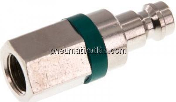 Kupplungsstecker (NW5) G 1/8"(IG), Messing vernickelt