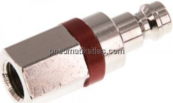 Kupplungsstecker (NW5) G 1/8"(IG), Messing vernickelt