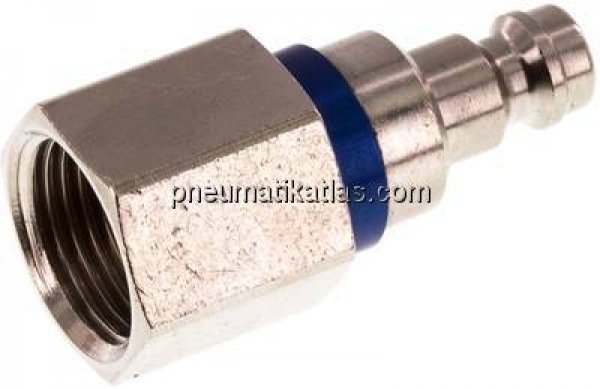 Kupplungsstecker (NW5) G 3/8"(IG), Messing vernickelt