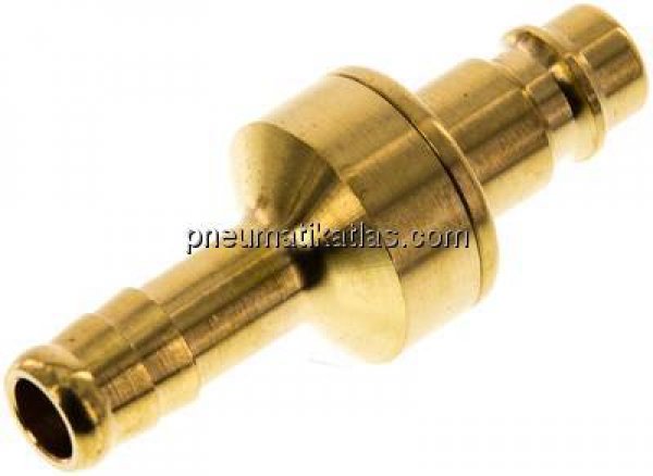 Kupplungsstecker (NW7,2) 10mm Schlauch, Messing