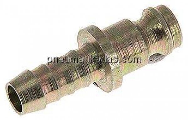 Kupplungsstecker (NW5) 6 (1/4")mm Schlauch, Stahl verzinkt