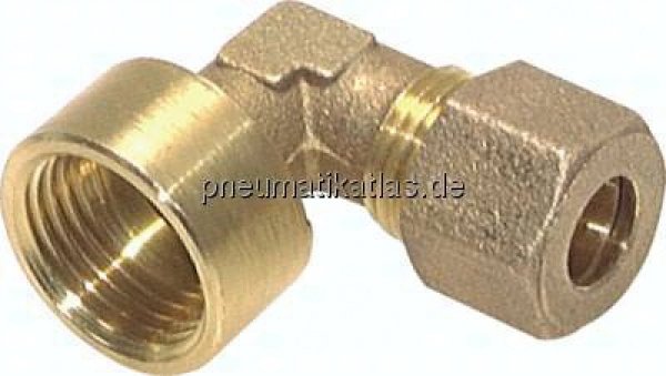Winkel-Aufschraub-Klemmringverschr. G 1/2"-10 (M16x1,5)mm, Messing