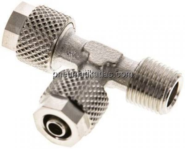 LE-Verschraubung R 1/8"-6x4mm, Messing vernickelt