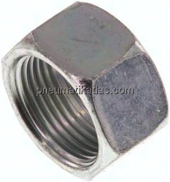 Überwurfmutter f. Schneidringverschr. 22 L (M30x2), Stahl verzinkt