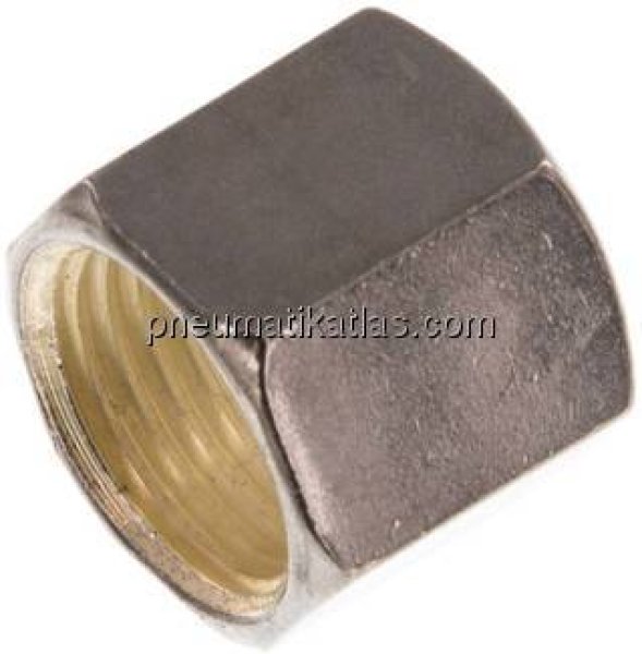 Überwurfmutter f. Schneidringverschr. 8 S (M16x1,5), Klemmring 1.4571 (NC)