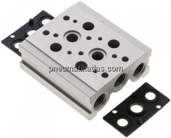 Reihenleiste (2-fach) für SF3000 (5/2 und 5/3-Wege)