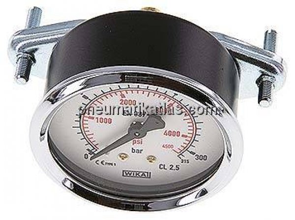 Einbaumanometer, 3-kant-Frontring, 63mm, 0 - 315 bar