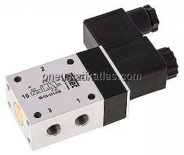 3/2-Wege Magnetventil, G 1/8", Federrückstellung (NO), 24 V AC