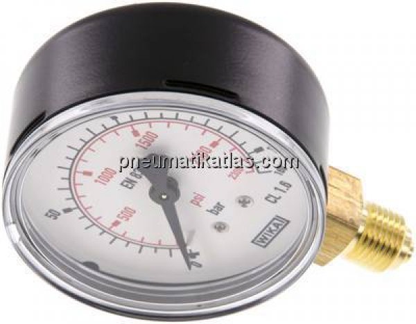 Manometer senkrecht (ST/Ms), 63mm, 0 - 160 bar, G 1/4"