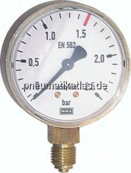 Schweißtechnik-Manometer 63mm, 0 - 40 bar, Acetylen (C2H2)