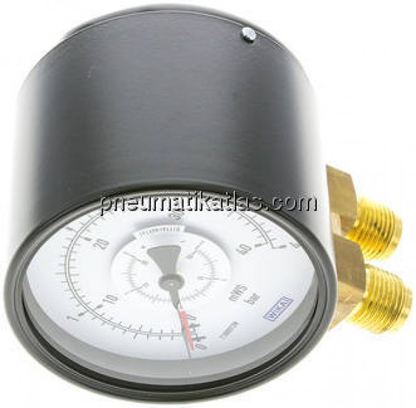 Differenzdruck-Manometer senkrecht, 100mm, 0 - 4 bar