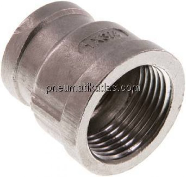 Rundmuffe Rp 1"-Rp 3/4", 1.4408