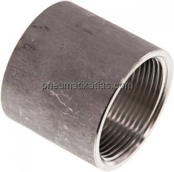 Anschweißmuffe Rp 1-1/2"-48mm, 1.4571 (DIN2986-voll)