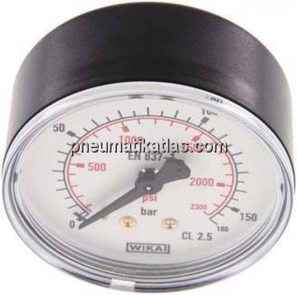Manometer waagerecht (KU/Ms), 63mm, 0 - 160 bar, G 1/4"