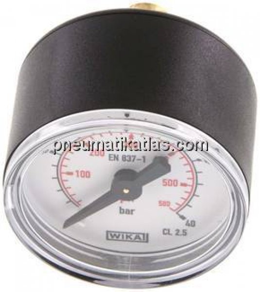 Manometer waagerecht (KU/Ms), 40mm, 0 - 40 bar, G 1/8"