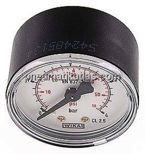 Manometer waagerecht (KU/Ms), 50mm, 0 - 4 bar, G 1/8"