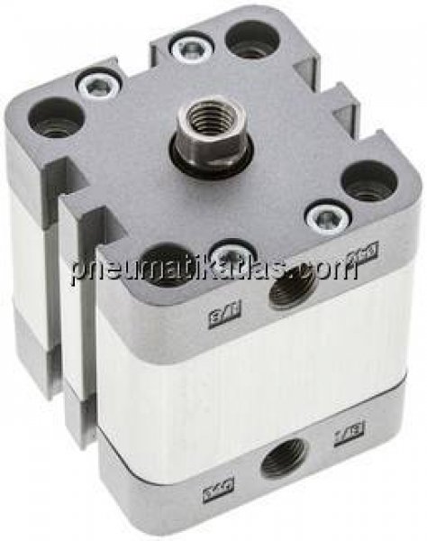 ISO 21287-Zylinder, einfachw., Kolben 40mm, Hub 15mm