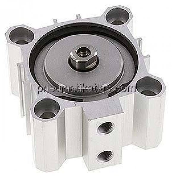 Kurzhubzylinder, doppeltwirkend, Kolben 63mm, Hub 10mm