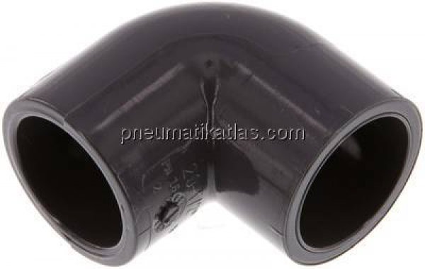 90°-Klebemuffen-Winkel, PVC-U, 20mm