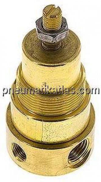 Druckregler, Messing, G 1/4", 0,2 - 3bar (für CO2)