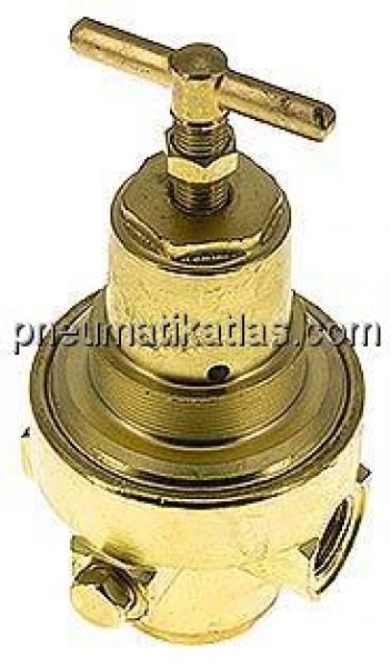 Druckregler, Messing, G 1/2", 1 - 15bar (für CO2)