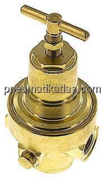 Druckregler, Messing, G 1/2", 0,5 - 8bar (für CO2)