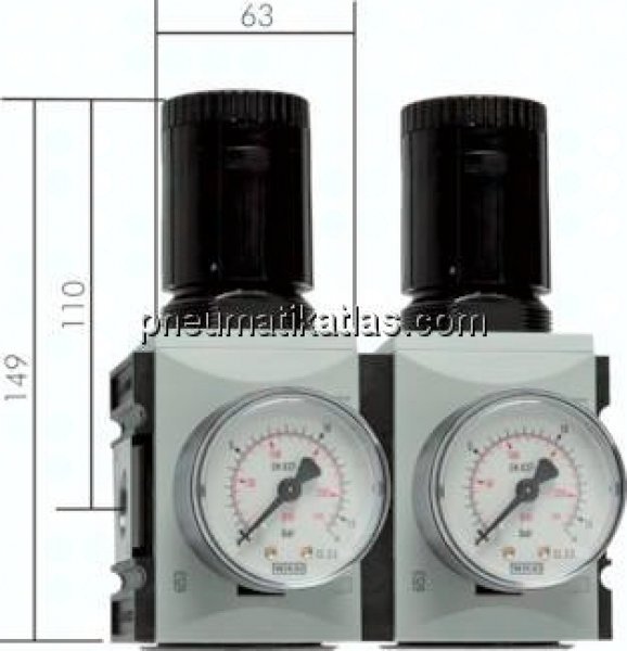 FUTURA Präzisionsdruckregler, G 1/2", 0,2 - 4bar