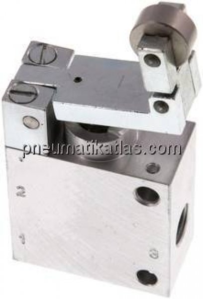 3/2-Wege (NC/NO) Ventil mit Leerrücklaufrolle, G 1/4"