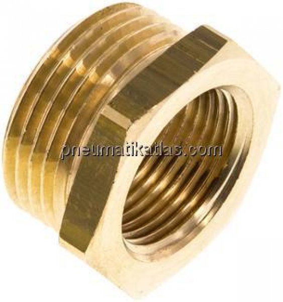 Reduziernippel G 1"(AG)-G 3/4"(IG), Messing