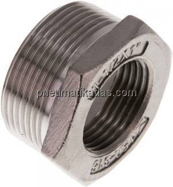 Reduziernippel R 1-1/2"(AG)-Rp 1"(IG), 1.4408