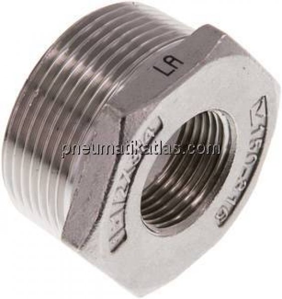 Reduziernippel R 1-1/2"(AG)-Rp 3/4"(IG), 1.4408