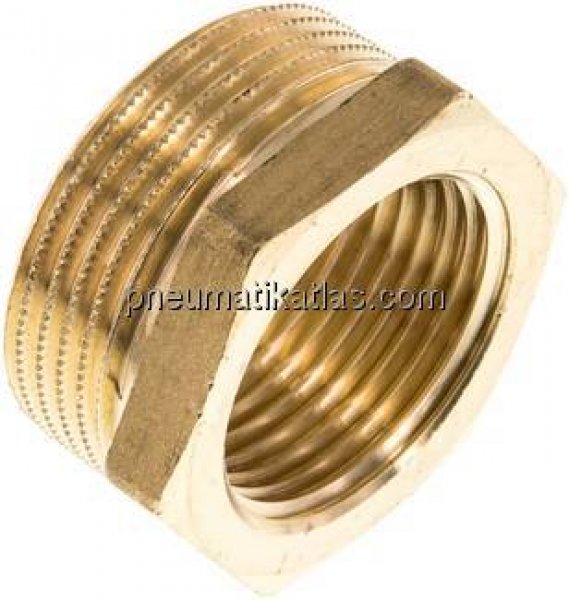 Reduziernippel G 1-1/4"(AG)-G 1"(IG), Messing