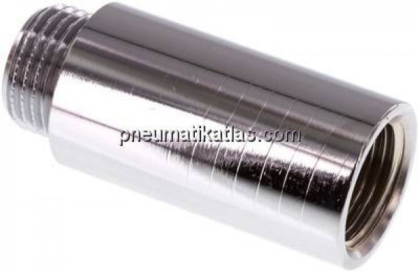 Gewindeverlängerung G 1/2"-50mm, Messing verchromt