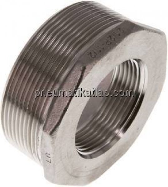 Reduziernippel R 2-1/2"(AG)-Rp 1-1/2"(IG), 1.4408