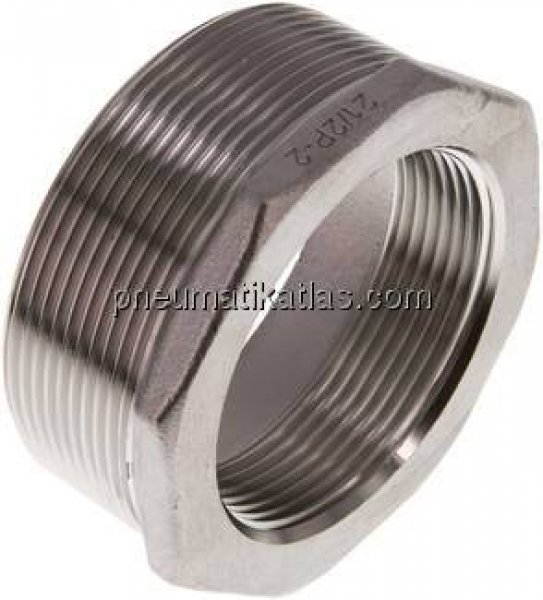 Reduziernippel R 2-1/2"(AG)-Rp 2"(IG), 1.4408