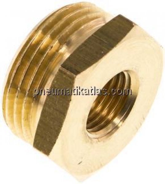 Reduziernippel G 3/4"(AG)-G 1/4"(IG), Messing
