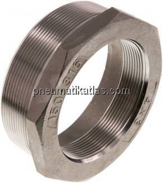 Reduziernippel R 4"(AG)-Rp 3"(IG), 1.4408