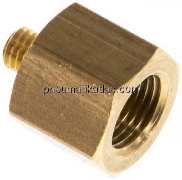 Reduziernippel M 5(AG)-G 1/8"(IG), Messing