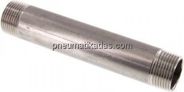 Rohrdoppelnippel R 1"-170mm, 1.4571