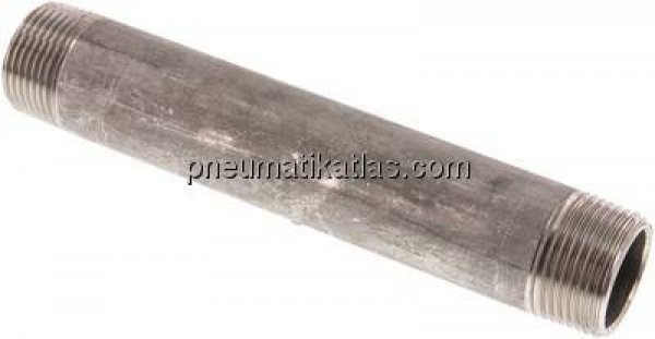 Rohrdoppelnippel R 1"-180mm, 1.4571